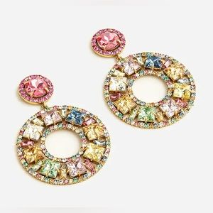 J.crew Rainbow Crystal Cocktail earring